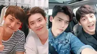 因w两个世界成为好友李钟硕分享与李泰焕合照
