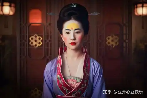 刘亦菲在花木兰的妆和小时候照相妈妈在额头点的红点竟然有关系
