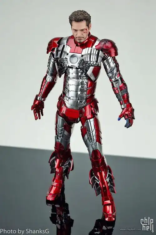 hottoys钢铁侠2钢铁侠markv16比例合金压铸
