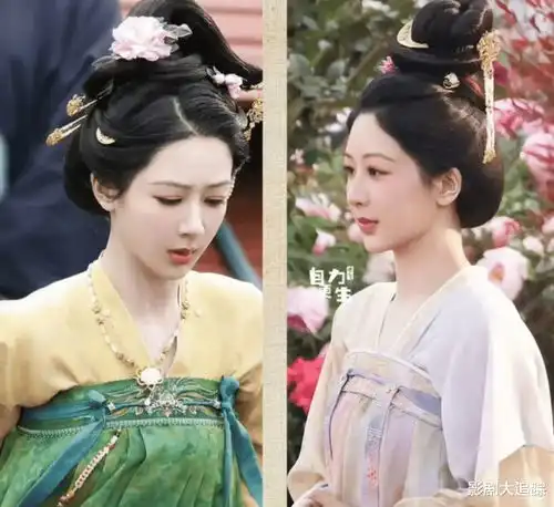 杨紫国色芳华造型曝光端庄优雅迷人眼,和李现同框好甜蜜