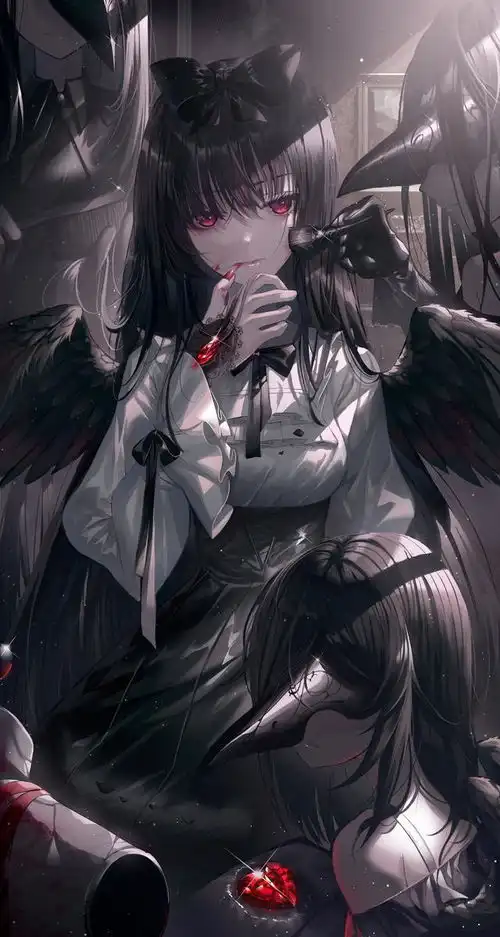 周末福利高清壁纸暗黑系动漫美女篇
