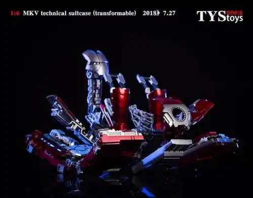 新品预定tystoys16tony用钢铁侠mk5手提箱可动爆甲版
