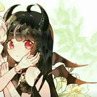 二次元女基友头像高清暗黑系基友头像图片
