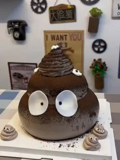 哈哈哈哈哈便便蛋糕搞笑蛋糕徐州生日蛋糕
