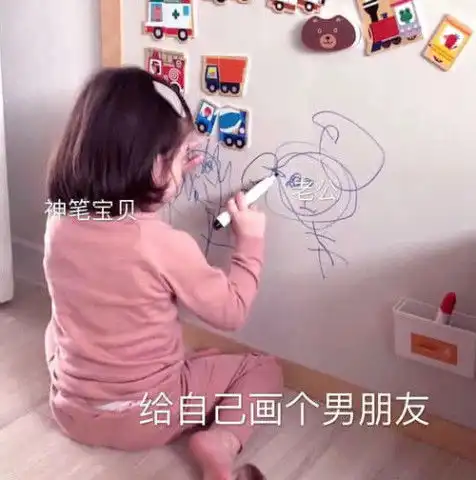 萌娃表情包神笔宝贝,给自己画个男朋友
