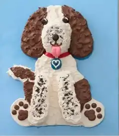 卡通狗狗蛋糕,看图秒懂
