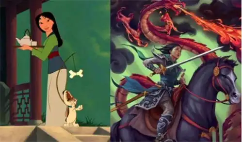灵魂画师笔下的战士迪士尼公主,艾莎优雅,花木兰英俊潇洒
