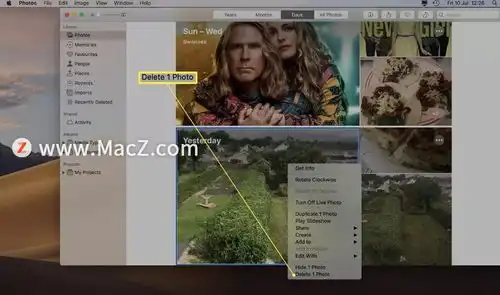 如何使用photosapp从mac删除照片

