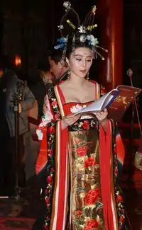 范冰冰性感唐装武则天古典风韵尽显中国味
