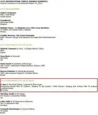 孙俪凭甄嬛传获国际艾美奖最佳女主角提名
