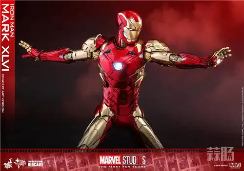 hottoys钢铁侠mk46概念版16合金珍藏人偶shcc
