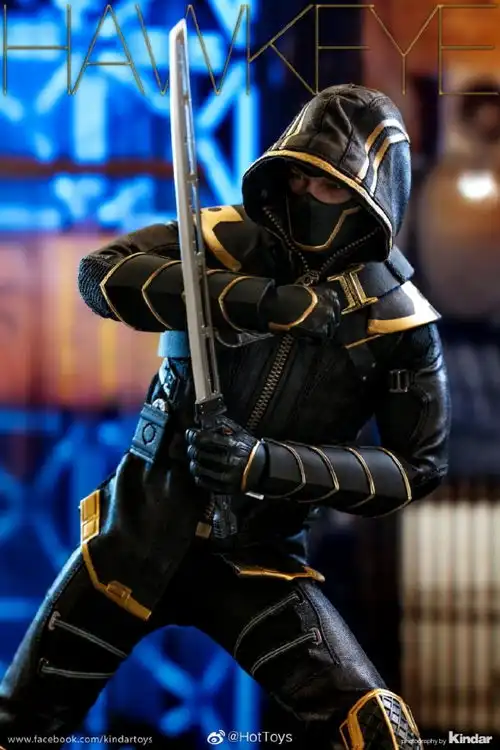 hottoys推复联416鹰眼人偶超豪华的浪人造型
