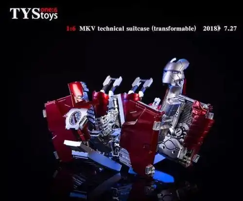 新品预定tystoys16tony用钢铁侠mk5手提箱可动爆甲版
