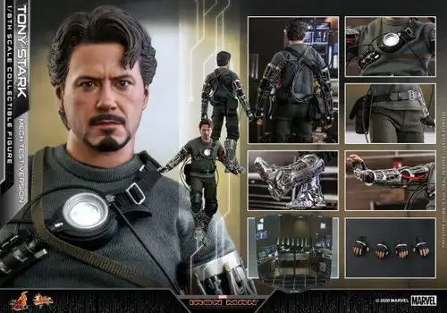 hottoys钢铁侠tonystark托尼史塔克机械测试16可动人偶
