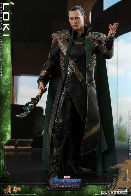 新头雕新配件,hottoys复仇者联盟4版新洛基loki
