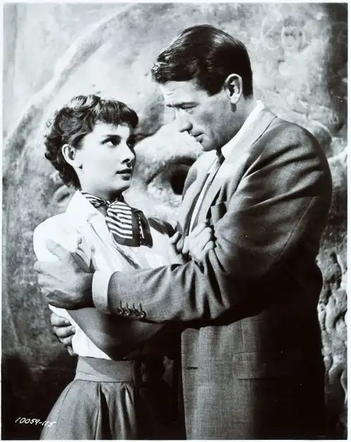 1953年罗马假日中女神奥黛丽赫本的幕后照片
