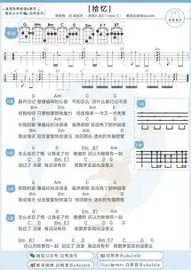 又一波回忆杀十年经典一起来看流星雨原声音乐精选尤克里里弹唱教学谱吉他谱

