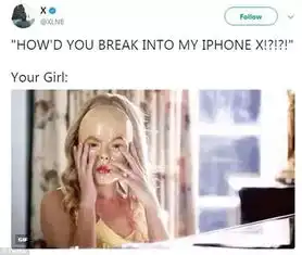 双语iphonex面部识别遭恶搞防偷窥面罩问世
