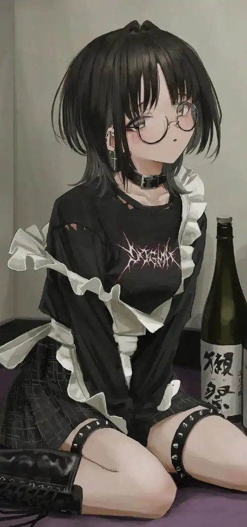 乐宝今日高清壁纸暗黑系动漫美女
