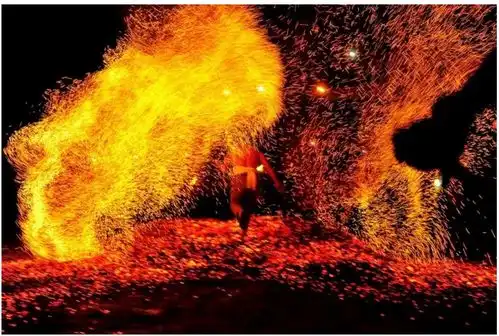 延禧攻略同款打铁花产地浙江磐安
