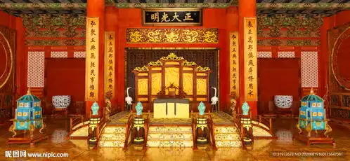 皇宫背景图宫廷宫殿室内背景墙图片
