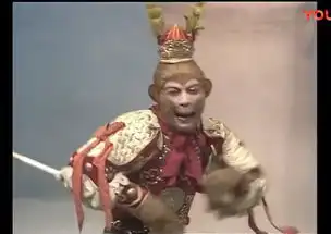 西游记珍贵剧照如来佛的万丈金身与孙悟空难逃手掌心是咋拍的
