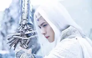 马天宇魔幻剧照公开白发蓝眼散发忧郁气质