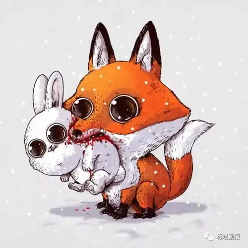 萌系插画狂野大自然之弱肉强食的世界
