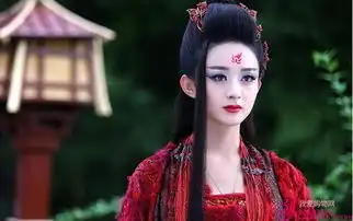 花千骨赵丽颖红衣妖神照曝光冷艳霸气
