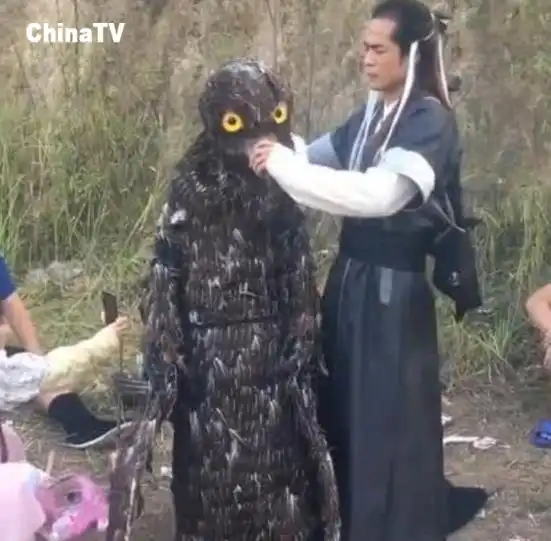 山寨版神雕侠侣开拍,杨过神似古天乐,大雕扮演者五百元一天

