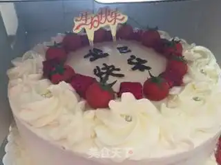 奶油生日蛋糕的做法奶油生日蛋糕怎么做那时花开的菜谱
