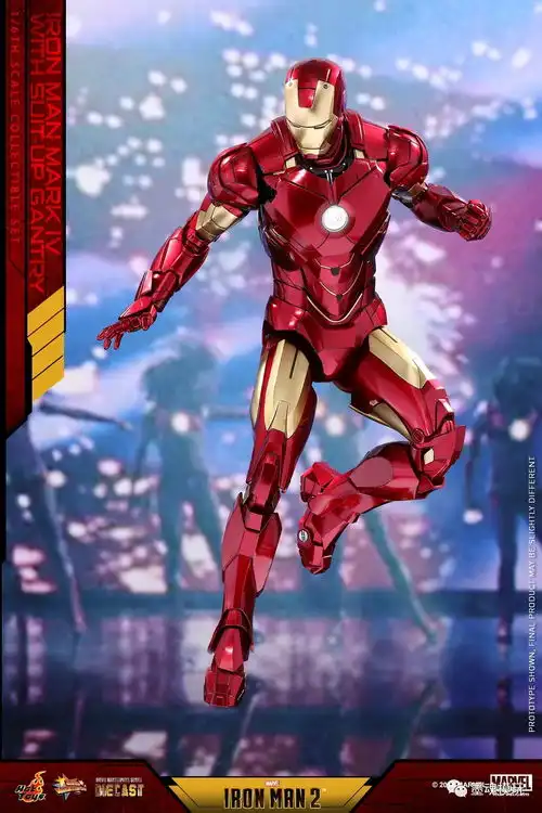 hottoys新品16压铸合金钢铁侠2钢铁侠mk4拆甲机台套装mms462d22标版

