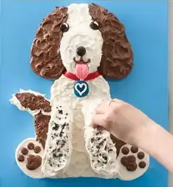 卡通狗狗蛋糕,看图秒懂