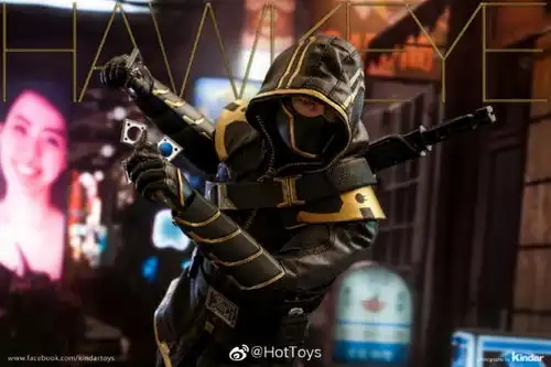 hottoys推复联416鹰眼人偶超豪华的浪人造型
