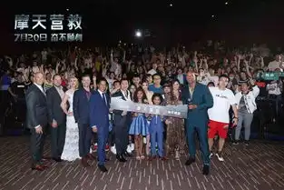 动作大片摩天营救北京首映巨石强森云端空降现场
