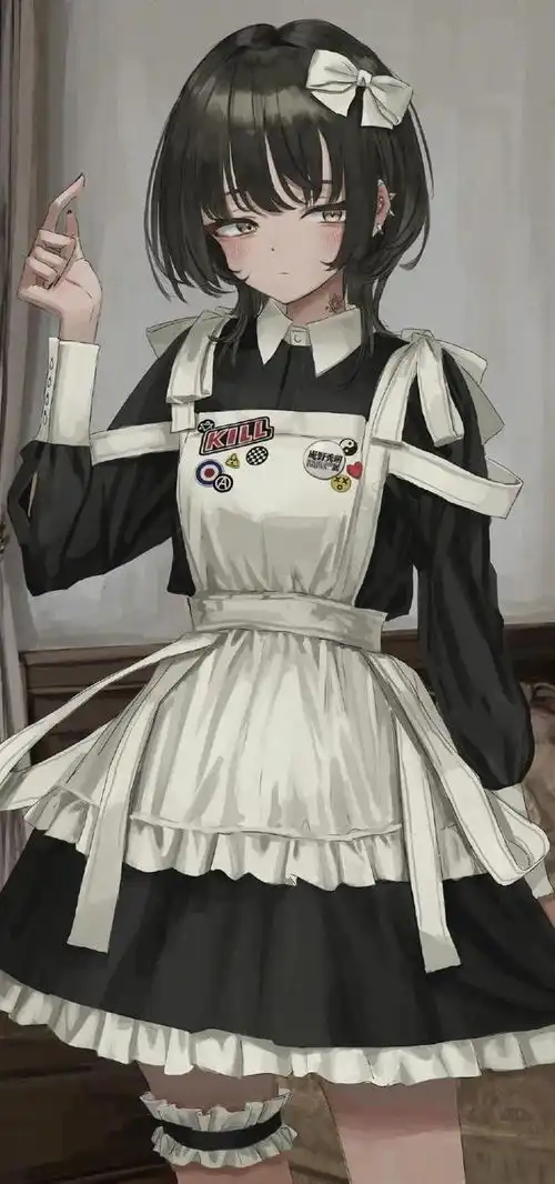 乐宝今日高清壁纸暗黑系动漫美女