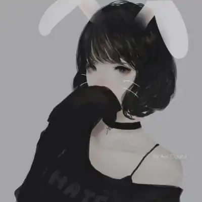 头像动漫女生黑暗系女孩