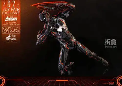 hottoyschinajoy限定款复仇者联盟3无限战争钢铁侠创战光速橙16比例合金珍藏人偶
