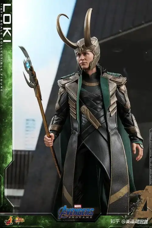 新头雕新配件,hottoys复仇者联盟4版新洛基loki
