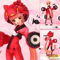 胸间系hellokitty装饰萌系美少女手办欣赏
