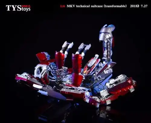 新品预定tystoys16tony用钢铁侠mk5手提箱可动爆甲版

