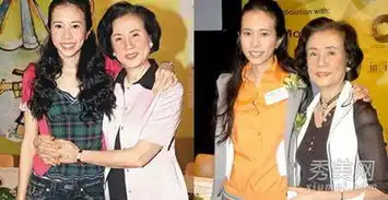 盘点明星家庭照李小璐妈妈美过女儿