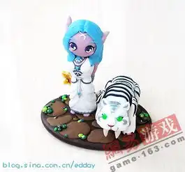 美女玩家软陶小白的萌系魔兽世界系列作品
