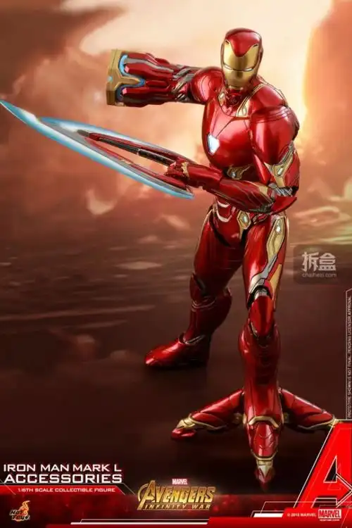 hottoys漫威电影复仇者联盟3无限战争钢铁侠mk5016配件包
