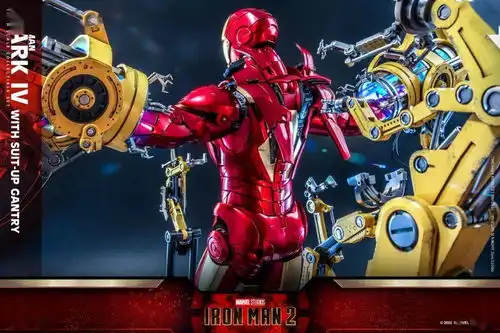 新品预定hottoys14ironman2钢铁侠mk4拆甲机台套装qs021单人qs020
