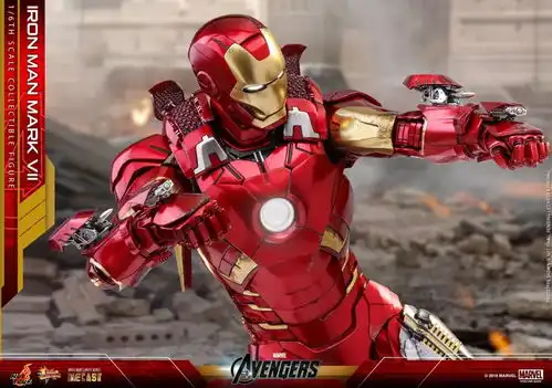 hottoys新品16压铸合金复仇者联盟钢铁侠mk7可动人偶mms500d27
