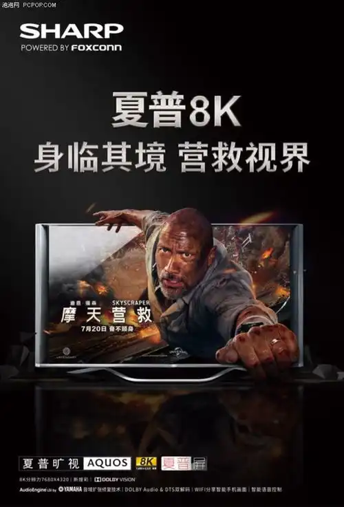 夏普8k携手强森营救视界
