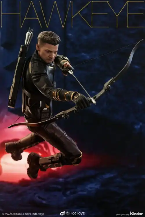 hottoys推复联416鹰眼人偶超豪华的浪人造型
