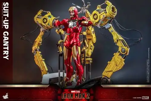hottoys2022年度首发钢铁侠2钢铁侠mark4连拆甲台14比例珍藏套装
