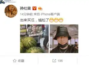 孙红雷买西瓜偶遇自己的表情包,直呼尴尬了